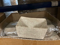Partij bag natural non-woven 9,5x9xh11cm (340x) - afbeelding 3 van  6