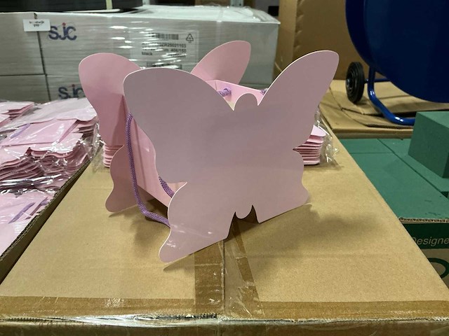 Partij bag papilo 11x11x9,5cm lilac (1440x) - afbeelding 1 van  6