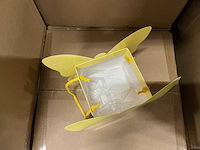 Partij bag papilo 11x11x9,5cm yellow (1850x) - afbeelding 2 van  5