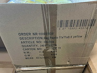 Partij bag papilo 11x11x9,5cm yellow (1850x) - afbeelding 4 van  5