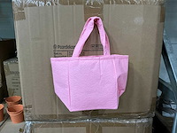 Partij bag pastel felt 12,5x11,5xh14,5cm pink (2100x) - afbeelding 1 van  6