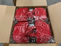 Partij bag pastel felt 12,5x11,5xh14,5cm red (600x) - afbeelding 3 van  4