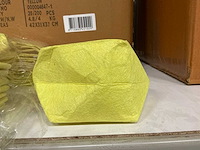 Partij bag pastel felt 9,5x9,5xh11cm yellow (1100x) - afbeelding 3 van  4