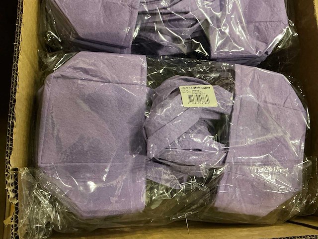 Partij bag pastel felt 9,5x9xh11cm lilac (760x) - afbeelding 2 van  3