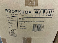 Partij bag single star cardboard 12x15xh15cm red (2500x) - afbeelding 4 van  4