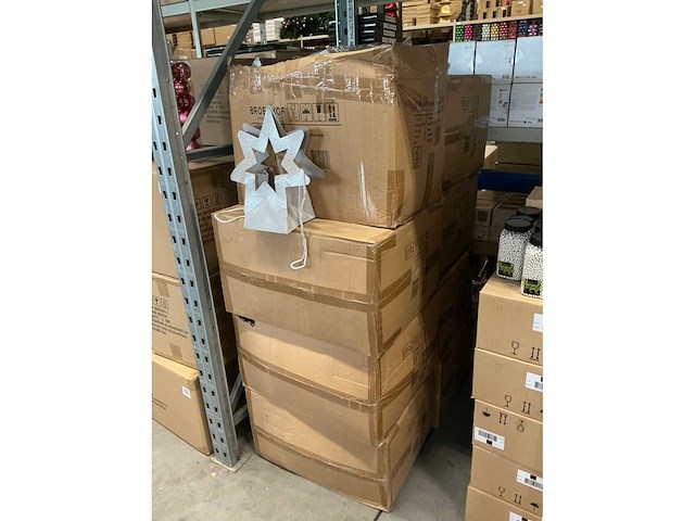 Partij bag single star cardboard 12x15xh15cm silver (1600x) - afbeelding 3 van  3