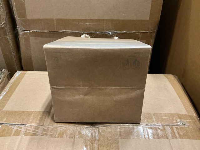 Partij bag sporty carton 12,5x11,5xh12,5cm taupe (2400x) - afbeelding 3 van  5