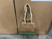 Partij bag sporty carton 9,5x8,5xh9,5cm light green (1600x) - afbeelding 1 van  6