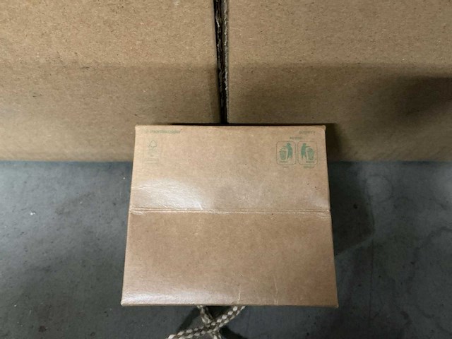 Partij bag sporty carton 9,5x8,5xh9,5cm light green (1600x) - afbeelding 3 van  6