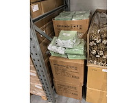 Partij bag sweet flowers kraft 19,5x11xh18cm green (1000x) - afbeelding 6 van  8