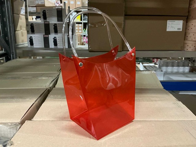 Partij bagito clr red 19/11x12/11x18cm (840x) - afbeelding 1 van  5