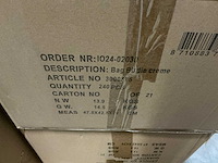 Partij bags birdie creme 12/12x15/15x18cm (720x) - afbeelding 3 van  4