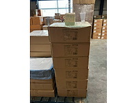 Partij bags botany white kraft 12x12xh12cm green (1200x) - afbeelding 2 van  6