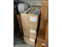 Partij bags checks green 13x13x13cm brown craft paper (1440x) - afbeelding 3 van  3