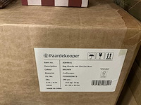 Partij bags checks red 13x13x13cm brown craft paper (1440x) - afbeelding 6 van  6