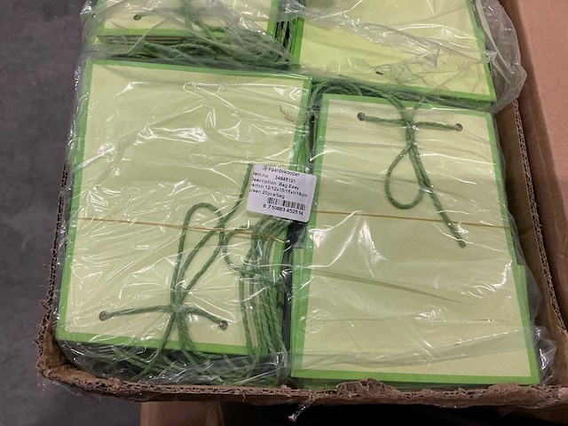Partij bags easy carton 12/12x15/15xh18cm green (2000x) - afbeelding 1 van  2