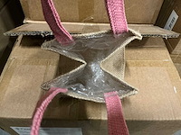 Partij bags foxy jute pink 12,5x12,5xh12,5cm (1440x) - afbeelding 3 van  7