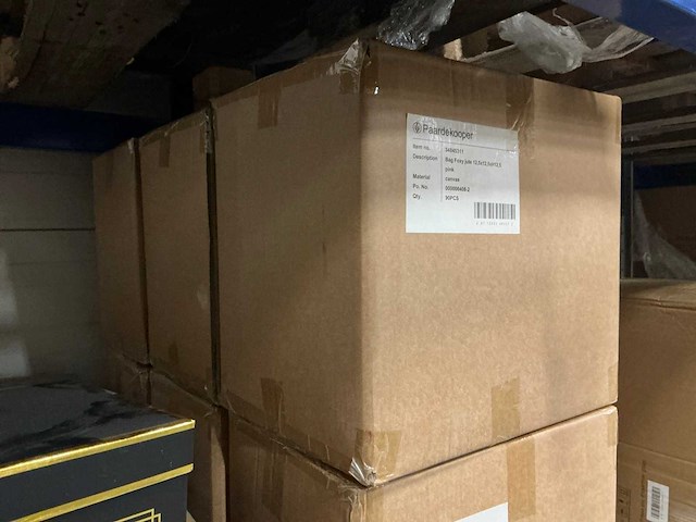 Partij bags foxy jute pink 12,5x12,5xh12,5cm (1440x) - afbeelding 6 van  7