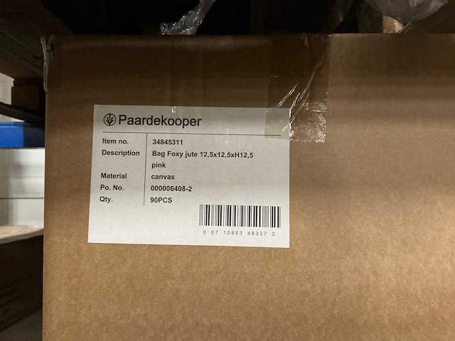 Partij bags foxy jute pink 12,5x12,5xh12,5cm (1440x) - afbeelding 7 van  7