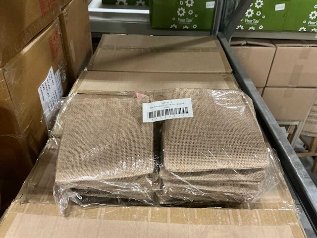 Partij bags foxy jute pink 14,5x14,5,14,5cm (780x) - afbeelding 4 van  6