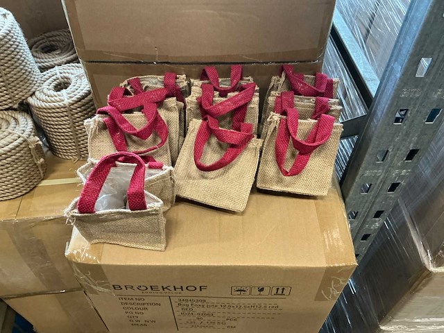 Partij bags foxy jute red (1260x) - afbeelding 4 van  7