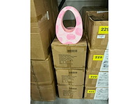 Partij bags happy easter 12x12x34cm pink (1200x) - afbeelding 2 van  4