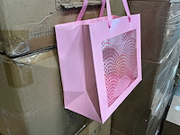 Partij bags happy hearts 24x11xh20cm pink (2180x) - afbeelding 4 van  5