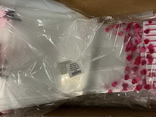 Partij bags hearts 45x24/12x11cm (1000x) - afbeelding 4 van  5