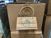 Partij bags kraft el paraiso green 22x11x13cm (1920x) - afbeelding 1 van  6