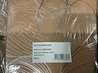 Partij bags leaf calathea carton 16x12x22cm silver (500x) - afbeelding 7 van  7