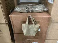 Partij bags natural non-woven 12,5x11,5xh14,5cm artificial jute (1200x) - afbeelding 1 van  6
