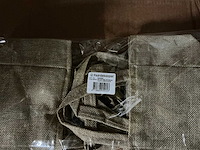 Partij bags natural non-woven 12,5x11,5xh14,5cm artificial jute (800x) - afbeelding 4 van  6