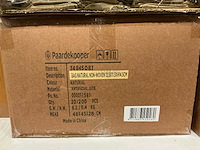 Partij bags natural non-woven 12,5x11,5xh14,5cm artificial jute (800x) - afbeelding 6 van  6