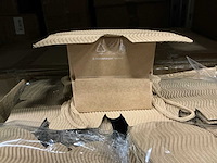 Partij bags papilo 11x11x9,5cm kraftgold (360x) - afbeelding 2 van  2