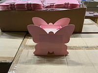 Partij bags papilo 11x11x9,5cm pink (1680x) - afbeelding 1 van  6