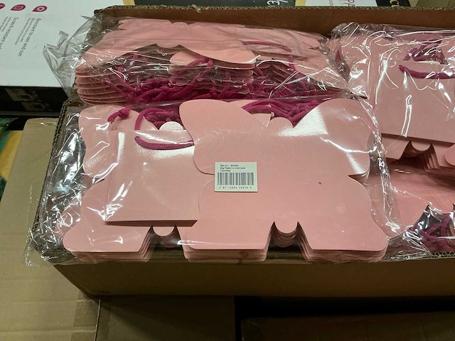 Partij bags papilo 11x11x9,5cm pink (1680x) - afbeelding 3 van  6