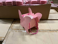 Partij bags papilo 11x11x9,5cm pink (1680x) - afbeelding 4 van  6