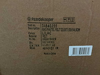 Partij bags pastel felt 12,5x11,5xh14,5cm lilac (1400x) - afbeelding 5 van  5