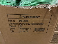Partij bags pastel felt 9,5x9xh11cm green (1300x) - afbeelding 4 van  5