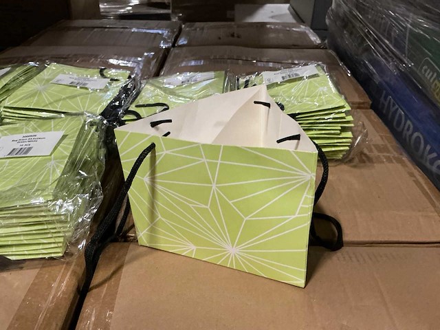 Partij bags prism green/white 53,5x24cm (4800x) - afbeelding 4 van  9