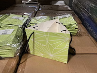 Partij bags prism green/white 53,5x24cm (4800x) - afbeelding 4 van  9