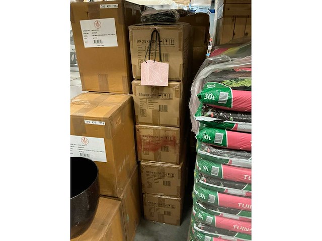 Partij bags prism pink/white 53,5x24cm (2000x) - afbeelding 2 van  7