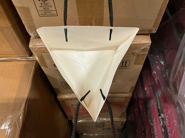 Partij bags prism pink/white 53,5x24cm (2000x) - afbeelding 5 van  7