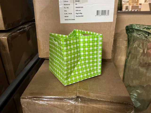 Partij bags quadro green 10,5x10,5x10,5cm (2640x) - afbeelding 2 van  7