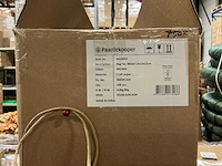 Partij bags ribbel 12x12x12cm brown (750x) - afbeelding 4 van  4