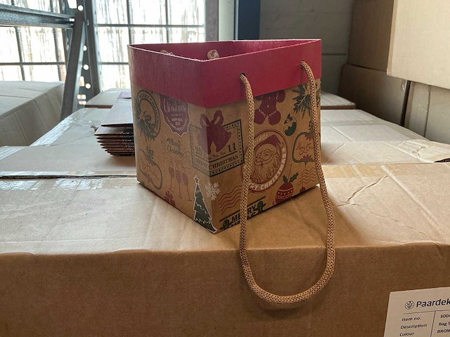 Partij bags santa’s mail 13x13x13cm (2880x) - afbeelding 1 van  5