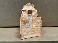 Partij bags tweed yellow 13x13x11,5cm (3500x) - afbeelding 1 van  4