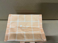 Partij bags tweed yellow 13x13x11,5cm (3500x) - afbeelding 2 van  4