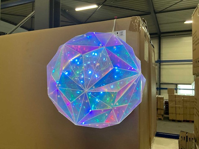 Partij ball pet d30cm iridescent led (24x) - afbeelding 1 van  4