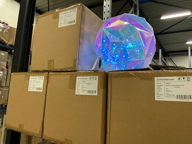 Partij ball pet d40cm iridescent led (8x) - afbeelding 3 van  4